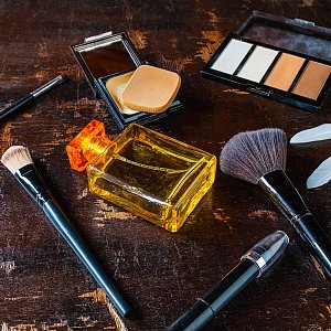 vecteezy a-view-of-cosmetics-and-perfume-bottles-on-a-table 1832776